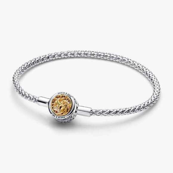 Pandora Game of Thrones House Sigil Clasp Pandora Moments Studded Chain Bracelet - Picture 1 of 9